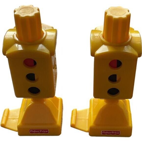 Mattel Fisher Price Geotrax Train Station Stop Lights Road Signs Bundle Of Two - Picture 3 of 6